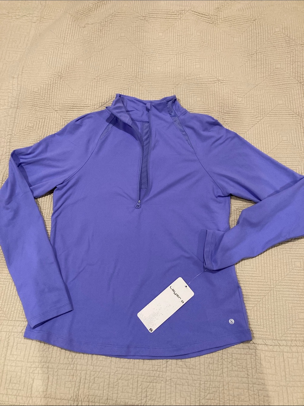 Layer 8 Purple Half-Zip Active Pullover